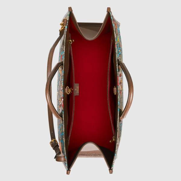 限定コラボ!グッチxDISNEY★ドナルドダック★ラージトート650037 2O4AT 8679